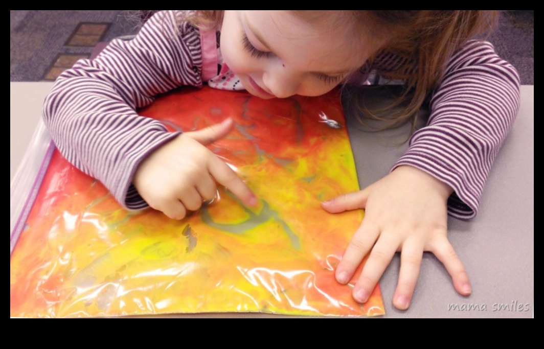 Vopsea cu degetele fără mizerie 5 Pictură cu degetele fără mizerie: bricolaj creativi pentru copii fără mizerie