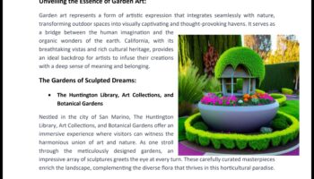 În aer liber încântător: scufundă-te în lumea artei în grădină