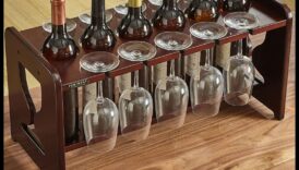 Suporturi din cafeu; impotriva pahare de vin O spor rustică și elegantă impotriva locuinta ta 5 Suporturi din lemn pentru pahare de vin: realizarea de display-uri funcționale și elegante