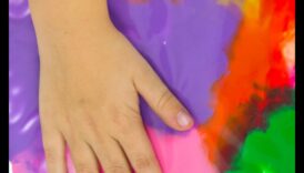 Fard cu degetele fără calicenie 6 Pictură cu degetele fără mizerie: bricolaj creativi pentru copii fără mizerie